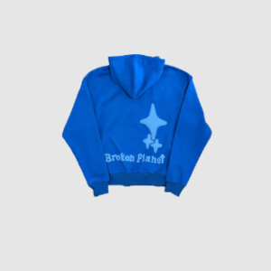 Blue Broken Planet Market Hoodie