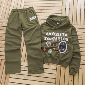 Broken Planet Tracksuit Olive Green